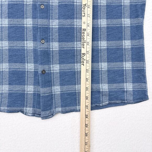 Peter Millar Shirt Size Medium‎ Blue Seaside Larimer Knit Button Down Casual - Picture 10 of 10